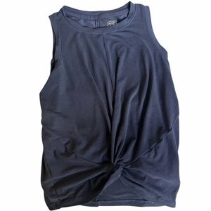Athleta Girl Twist Around Tank – Navy Bliu (XS / 6)
